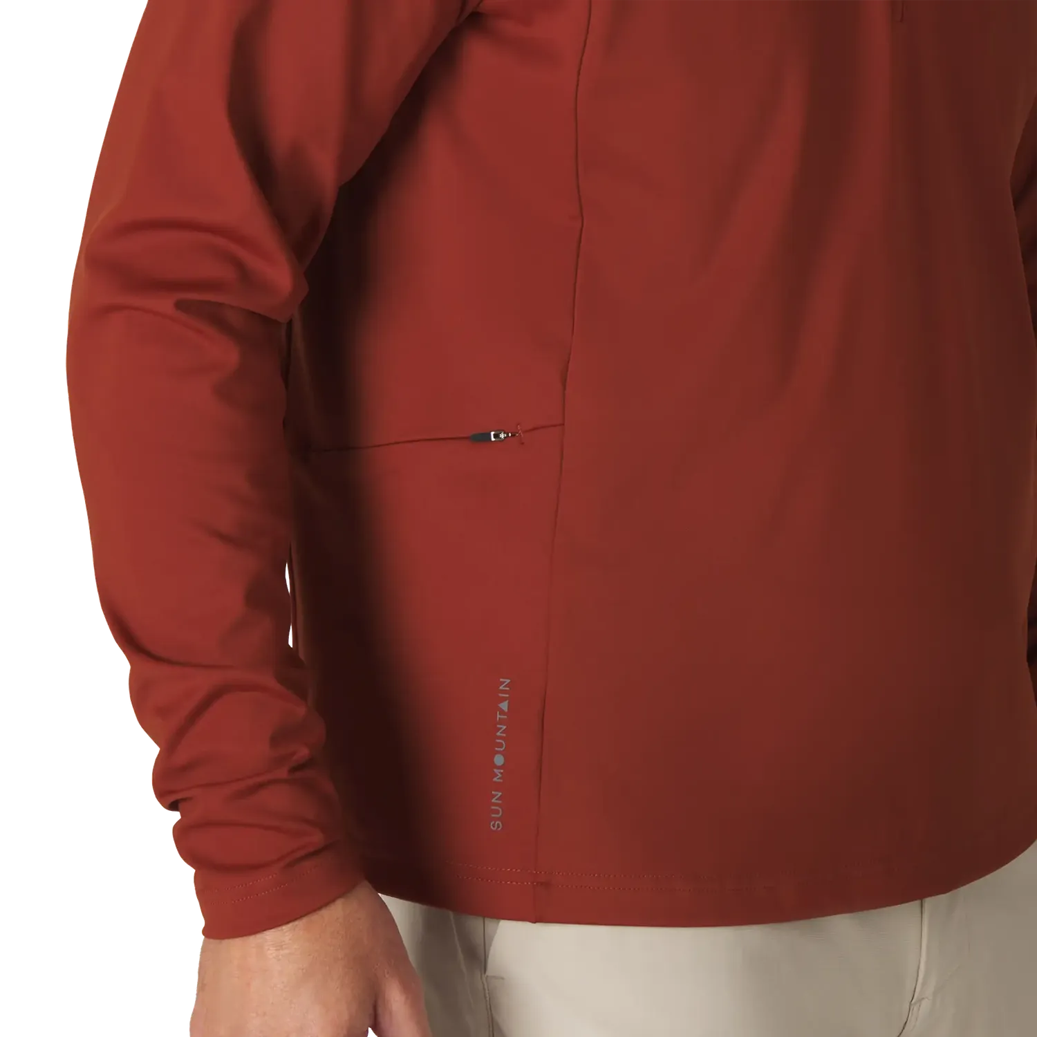 Sun Mountain Tech Quarter-Zip sportovní mikina se zipem pružná