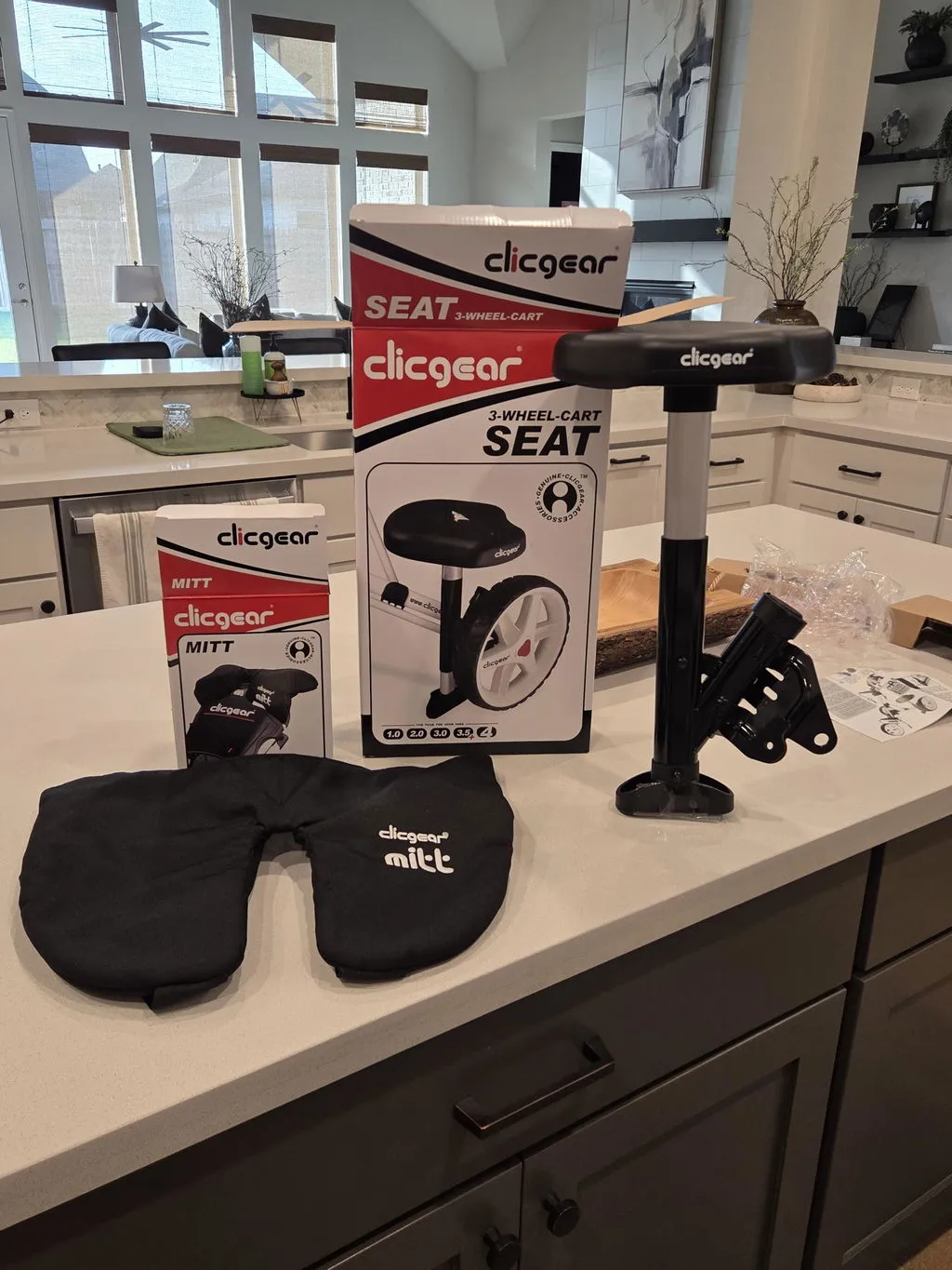 Clicgear Cart Seat sedačka na golfový vozík hliníková